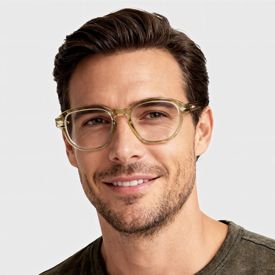 Green Transparent Progressive Reading Glasses Agate