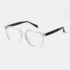 Progressive Reading Glasses Black Transparent Aviator Chloe