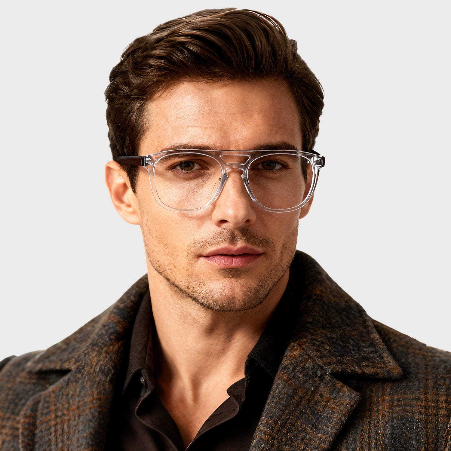 Progressive Reading Glasses Transparent Aviator Chloe