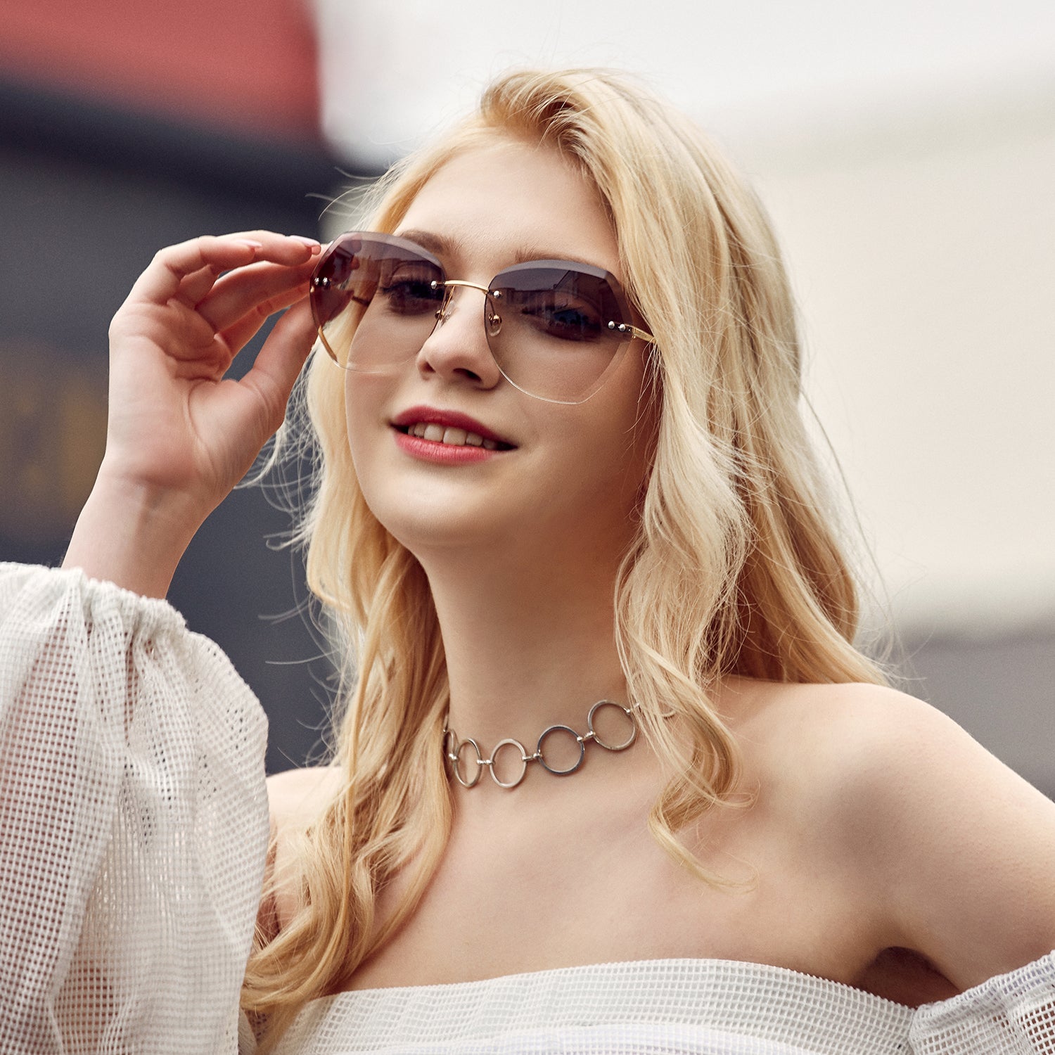Vegoos Axiom-Metal geometric sunglasses for unisex – VEGOOS